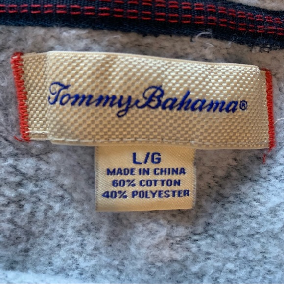 Tommy Bahama | Blue Crew Neck Sweatshirt | Sz L - Picture 11 of 13